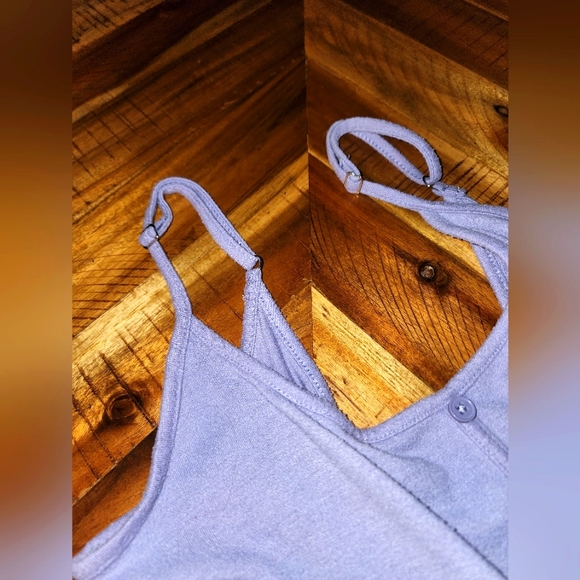 ** 2/$15 ** Wild Fable Lavender Spaghetti Strap Cotton Tiered Slip Dress - Picture 5 of 5
